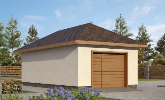 040-001-П Проект гаража из газосиликатных блоков Лесной | Проекты одноэтажных домов от House Expert
