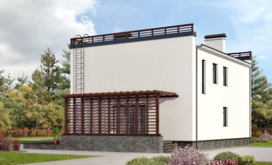 215-002-П Проект двухэтажного дома, средний дом из пеноблока Серов | Проекты домов от House Expert