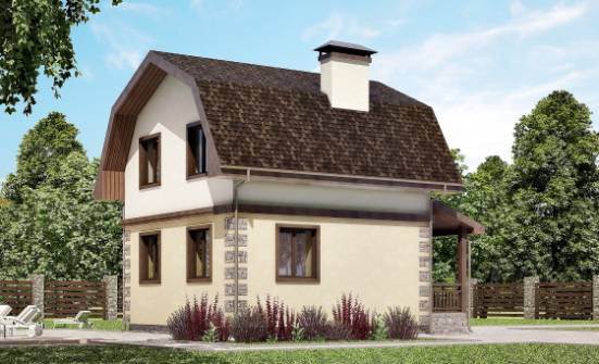 070-004-П Проект двухэтажного дома мансардой, красивый загородный дом из газосиликатных блоков Реж | Проекты домов от House Expert