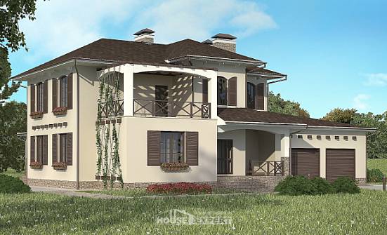 285-002-П Проект двухэтажного дома, гараж, классический дом из кирпича Богданович | Проекты домов от House Expert