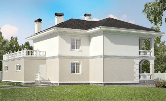 340-002-П Проект двухэтажного дома и гаражом, красивый дом из кирпича Верхняя Салда | Проекты домов от House Expert