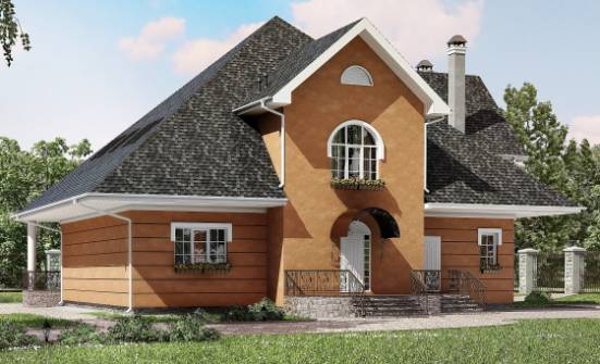 310-001-П Проект двухэтажного дома мансардой, большой дом из блока Верхняя Пышма | Проекты домов от House Expert