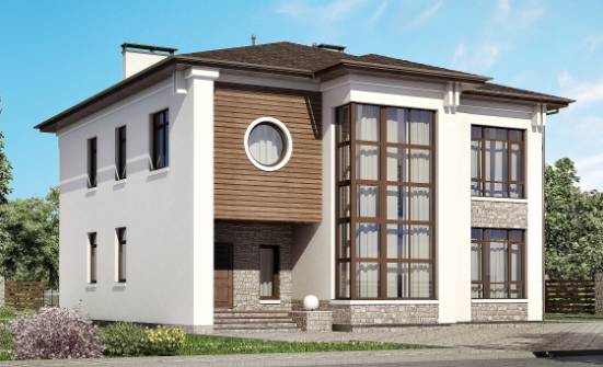 300-005-П Проект двухэтажного дома, красивый загородный дом из кирпича Верхняя Пышма | Проекты домов от House Expert