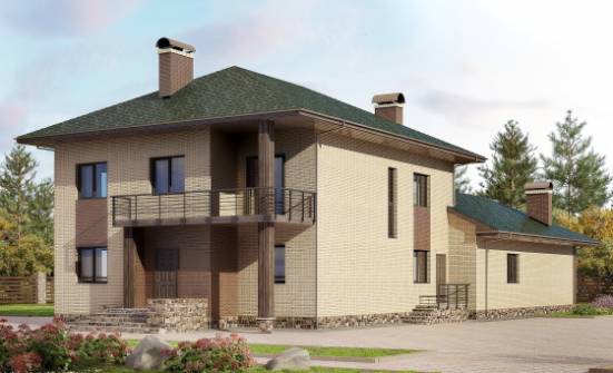 305-003-П Проект двухэтажного дома, большой коттедж из бризолита Карпинск | Проекты домов от House Expert