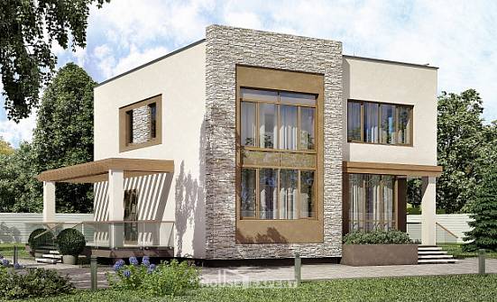 185-001-П Проект двухэтажного дома, классический домик из блока Камышлов | Проекты домов от House Expert