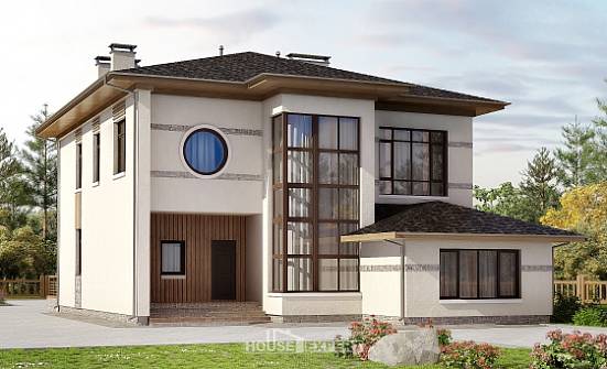 345-001-П Проект двухэтажного дома, классический домик из керамзитобетонных блоков Верхняя Салда | Проекты домов от House Expert
