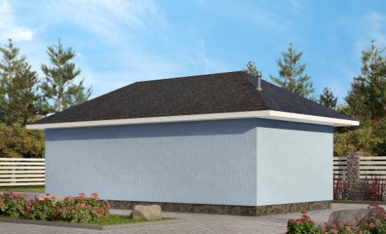 040-001-Л Проект гаража из газосиликатных блоков Богданович | Проекты одноэтажных домов от House Expert