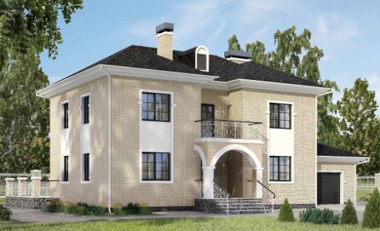180-006-П Проект двухэтажного дома, гараж, красивый домик из кирпича Верхотурье | Проекты домов от House Expert