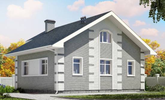 115-001-Л Проект двухэтажного дома с мансардным этажом, бюджетный домик из газосиликатных блоков Североуральск | Проекты домов от House Expert