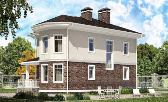 120-001-Л Проект трехэтажного дома, бюджетный загородный дом из керамзитобетонных блоков Сухой Лог | Проекты домов от House Expert