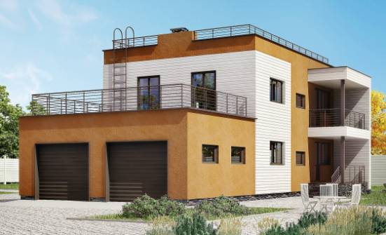 180-012-П Проект двухэтажного дома и гаражом, простой домик из кирпича Дегтярск | Проекты домов от House Expert