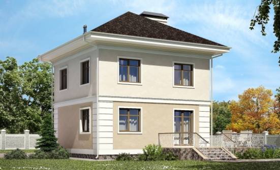 090-003-Л Проект двухэтажного дома, недорогой коттедж из керамзитобетонных блоков Лесной | Проекты домов от House Expert
