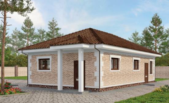 070-005-П Проект гаража из кирпича Краснотурьинск | Проекты домов от House Expert