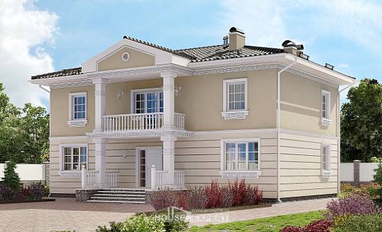 210-005-Л Проект двухэтажного дома, средний домик из блока Ирбит | Проекты домов от House Expert