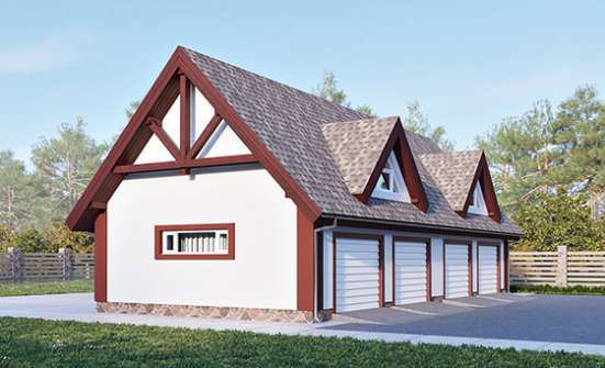 145-002-Л Проект гаража из арболита Сухой Лог | Проекты домов от House Expert