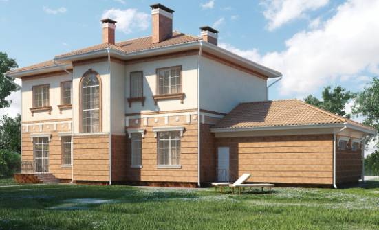 285-001-Л Проект двухэтажного дома, гараж, огромный коттедж из кирпича Полевской | Проекты домов от House Expert