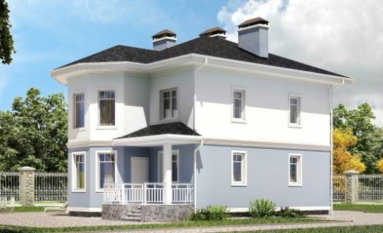 120-001-П Проект двухэтажного дома, классический дом из керамзитобетонных блоков Первоуральск | Проекты домов от House Expert