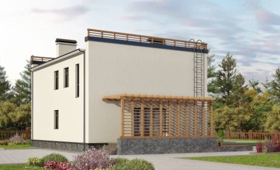 215-002-Л Проект двухэтажного дома, современный домик из газосиликатных блоков Богданович | Проекты домов от House Expert