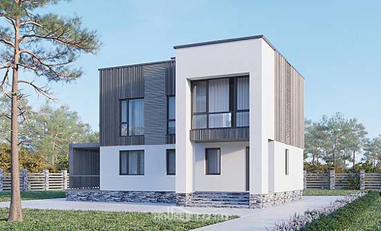 150-017-П Проект двухэтажного дома, классический дом из бризолита Невьянск | Проекты домов от House Expert