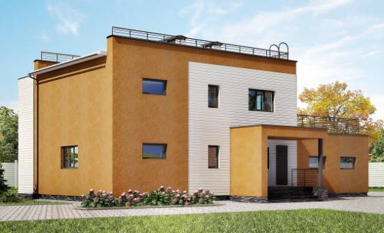 180-012-П Проект двухэтажного дома и гаражом, простой домик из кирпича Дегтярск | Проекты домов от House Expert