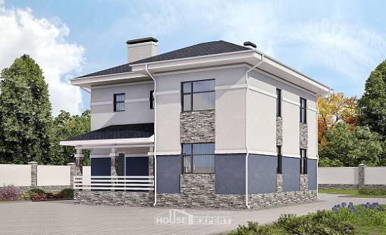 150-014-Л Проект двухэтажного дома, небольшой дом из арболита Серов | Проекты домов от House Expert