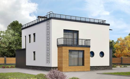 260-002-П Проект двухэтажного дома и гаражом, классический домик из теплоблока Верхняя Пышма | Проекты домов от House Expert