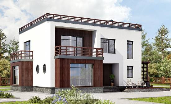 215-002-П Проект двухэтажного дома, средний дом из пеноблока Серов | Проекты домов от House Expert