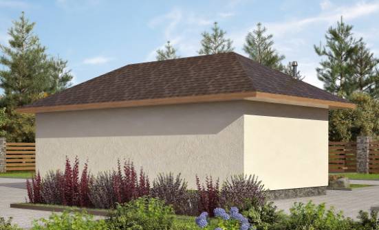 040-001-П Проект гаража из газосиликатных блоков Лесной | Проекты домов от House Expert
