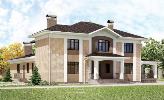 520-001-П Проект трехэтажного дома, огромный дом из пеноблока Ревда | Проекты домов от House Expert