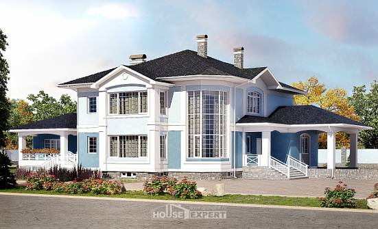 620-001-П Проект трехэтажного дома, гараж, большой коттедж из твинблока Верхняя Салда | Проекты домов от House Expert