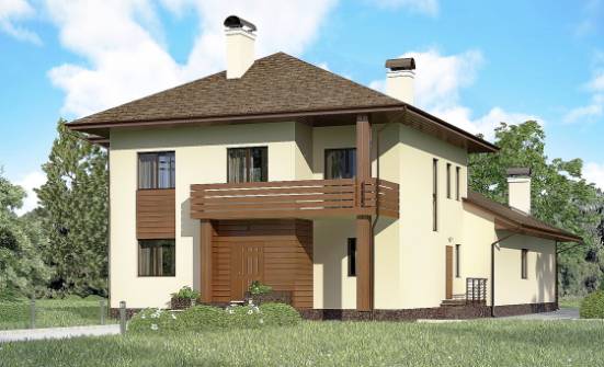 300-001-П Проект двухэтажного дома, огромный коттедж из кирпича Верхотурье | Проекты домов от House Expert