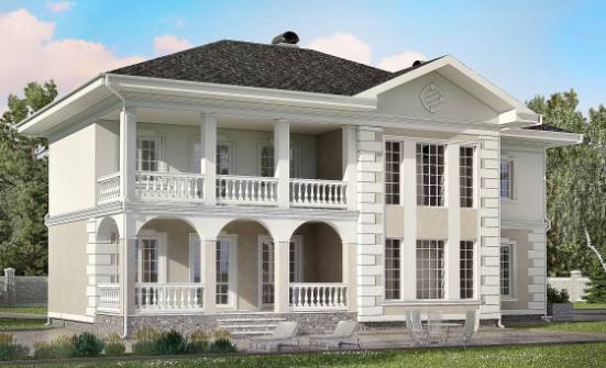 340-002-П Проект двухэтажного дома и гаражом, красивый дом из кирпича Верхняя Салда | Проекты домов от House Expert