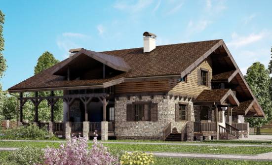 320-002-П Проект двухэтажного дома мансардой, классический домик из кирпича Нижняя Салда | Проекты домов от House Expert