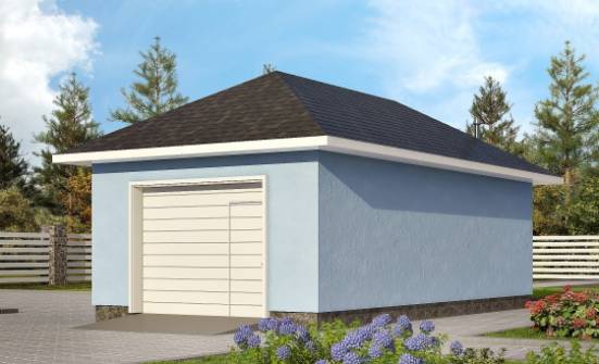 040-001-Л Проект гаража из газосиликатных блоков Богданович | Проекты домов от House Expert