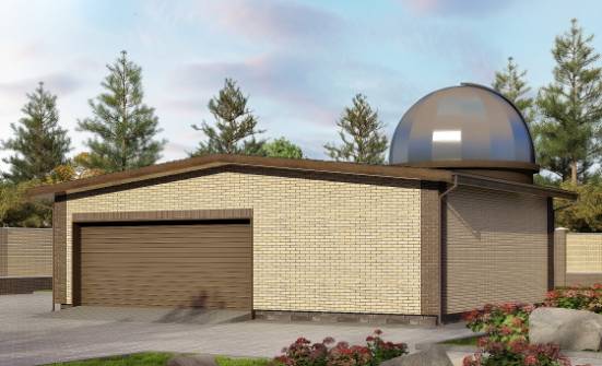 075-001-Л Проект гаража из кирпича Тавда | Проекты домов от House Expert