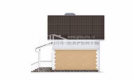 070-002-П Проект двухэтажного дома с мансардой, уютный загородный дом из блока, Верхняя Салда