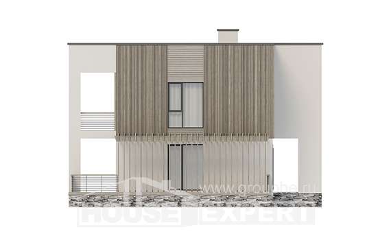 150-017-П Проект двухэтажного дома, небольшой дом из арболита, Нижние Серги