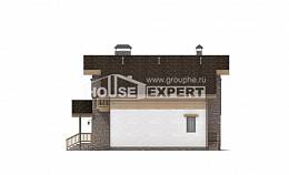 150-004-П Проект двухэтажного дома мансардой, недорогой домик из поризованных блоков, Алапаевск