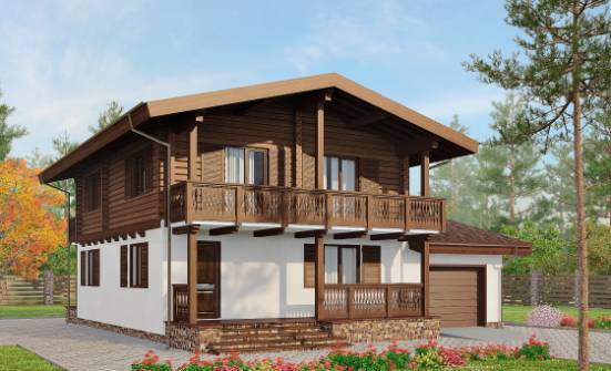 200-011-П Проект двухэтажного дома мансардный этаж, просторный загородный дом из поризованных блоков, Качканар