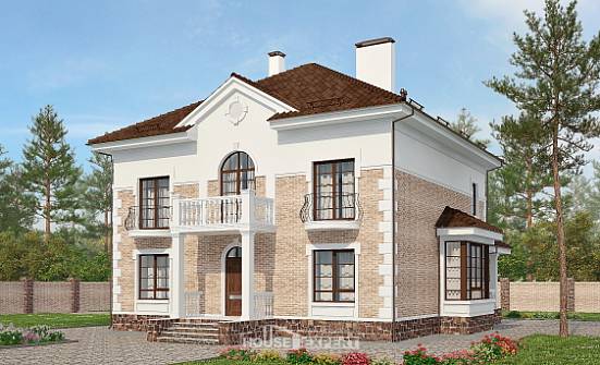 220-008-П Проект двухэтажного дома, современный дом из кирпича, Кировград