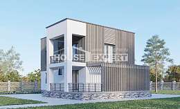150-017-П Проект двухэтажного дома, компактный домик из газосиликатных блоков, Первоуральск