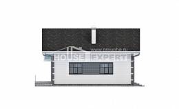 180-001-П Проект двухэтажного дома мансардный этаж, гараж, классический коттедж из поризованных блоков, Ирбит
